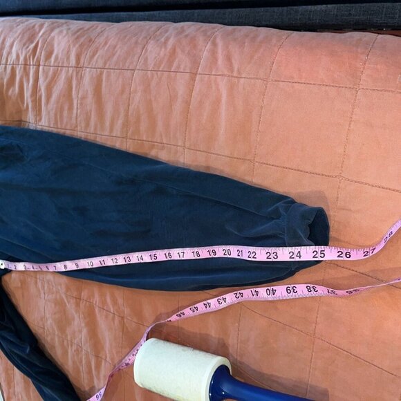 Express Black V-Neck Ruched Front Elastic Waistband Women's Jumpsuit Size S - Picture 9 of 10